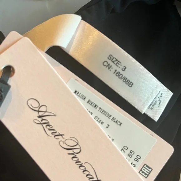 Agent Provocateur Black Minimalist Triangle Bikini BRAND NEW - Picture 4 of 8